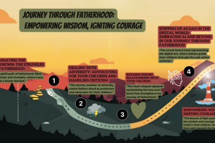 Fatherhood Journey Map Infographic - Visual Representation of Fatherhood Milestones
