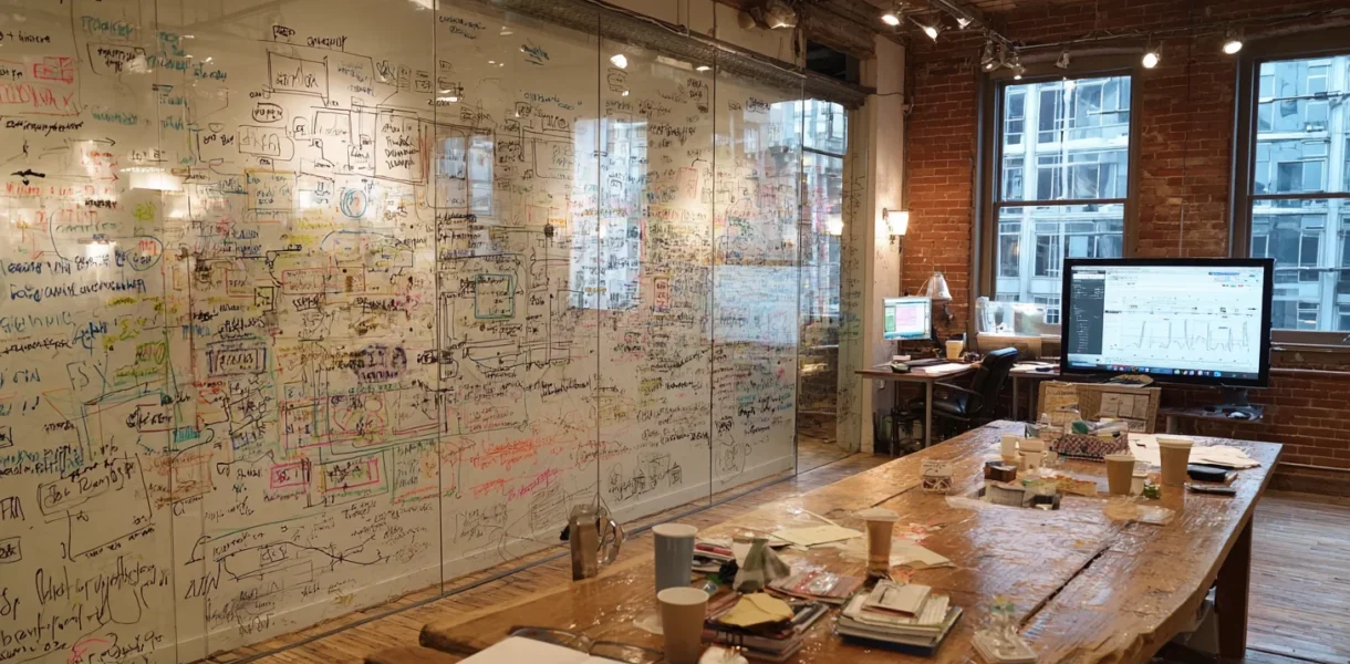 Enterprise data architecture diagram showing interconnected systems and scaling infrastructure before AI deployment